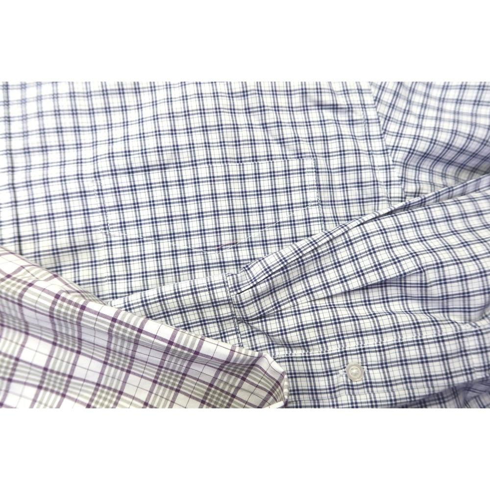 Lot of 2 Jos A Bank Traveler Traditional Fit Plaid Button Down Shirts Men's M - Picture 3 of 10